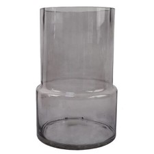 Glass vase grey 26cm - grey,
