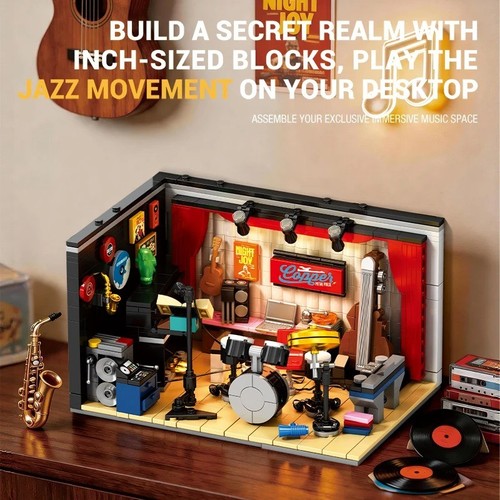 Jazz club building - building, blocks