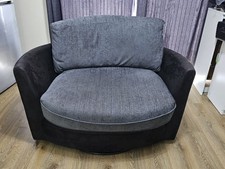 grey swival cuddle chair, good
