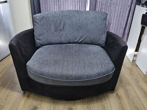Grey swival cuddle chair - grey, good