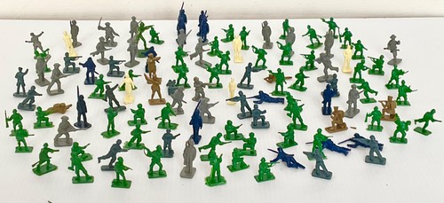 100 vintage miniature plastic - miniature,