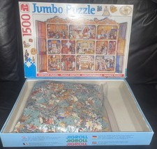 JUMBO 1500 PIECE SHAPED PUZZLE DOLLS HOUSE 00041 BOX HAS SOME WEAR