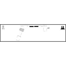 Leads ignition cables kit - ht,