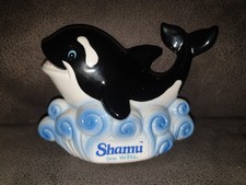 Vintage Sea World Orca Shamu Killer Whale Ceramic Ornament Rare