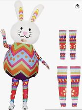 Rafalacy Multicolour Inflatable Easter Bunny Costume for Adults marks