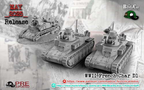 28mm ww2 french char - ww2,