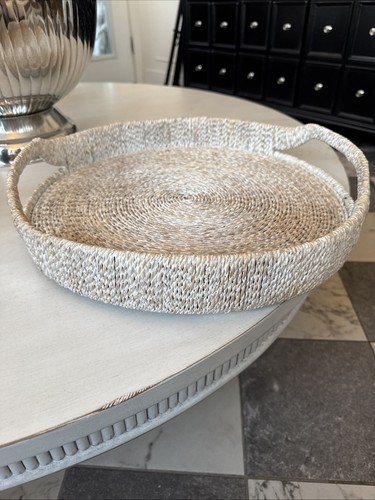 Hand made wicker - hand, tray