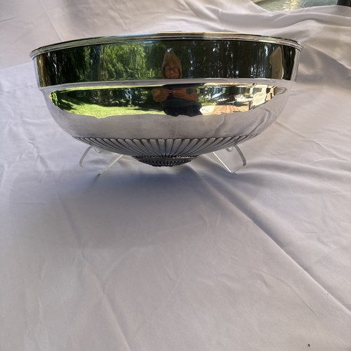 Vintage silver plate meat dome - silver,