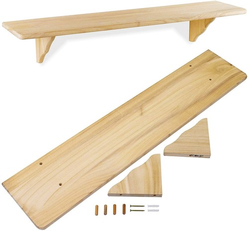 Natural wood wall mounted - natural,