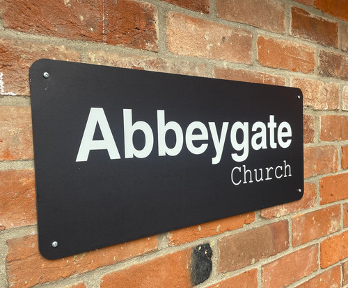 Modern house name sign door - house,