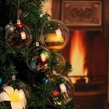 Christmas Baubles Clear