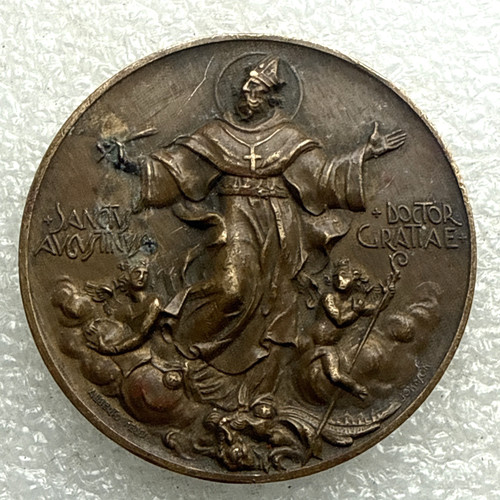 Saint augustine hippo medal - of,