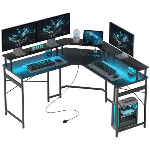 Homcom shaped desk with - desk,