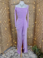 Goddiva Lilac Off Shoulder