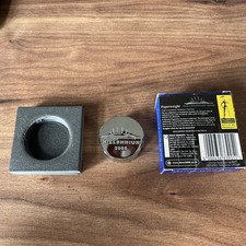 Vintage VTG Millenium Experience / Dome paperweight 2000, Solid Chromed Brass