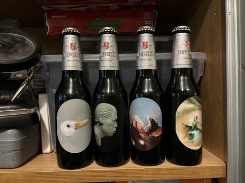 Becks beer bottles - bottles, royal