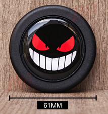 Black Devil Demon Sports Steering Wheel Horn Push Button JDM Universal Racing
