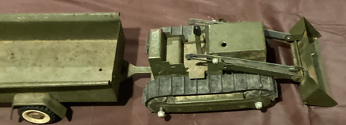 Old metal military - military, bulldozer