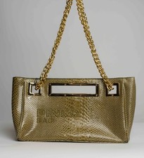 Pinko Pochette Green Python