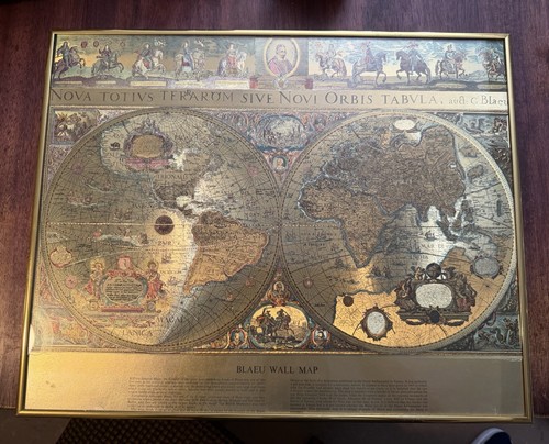 Willem blaeu wall map - willem,