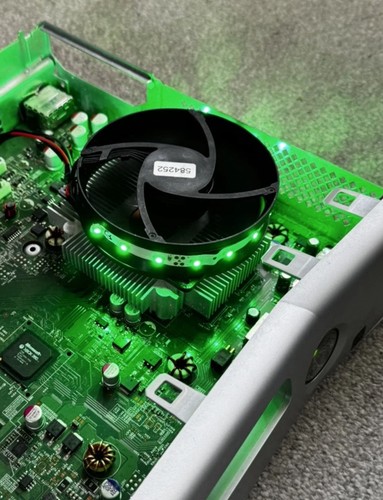 Custom xbox 360 slim led - custom, fan