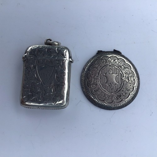 John rose 1899 silver vesta - john,