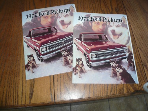 1972 ford pickups - ford, sales