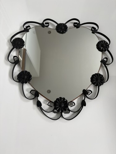 Vintage black wrought - wrought, iron