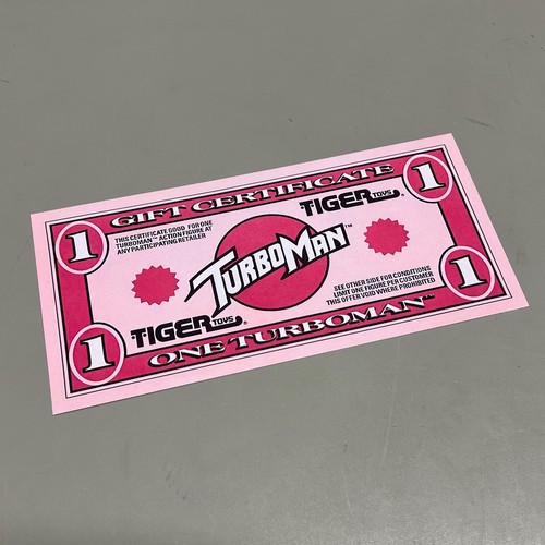 Turboman gift certificate - gift,
