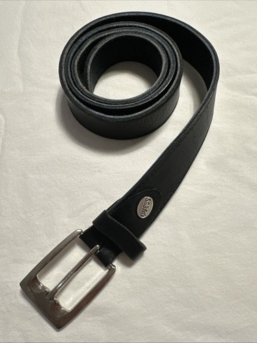Guess belt black - black, genuine