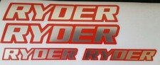 HELMET+MOTORCYCLE YOUR NAME STICKERS DECALS 2 COLOUR BORDER TRACK ROAD R125 690 