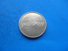 (22C6) POWER WASH CAR WASH  GOLD COLOURED TOKEN COIN 