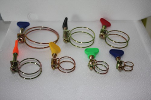 Double wire hose clip - double, garden