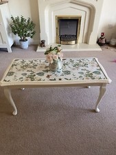 Vintage Coffee Table - Upcycled with French Chic Paint -Cottage Core/Shabby Chic