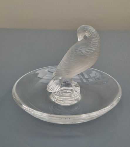 Lalique crystal tourterelle - crystal,, 'tourterelle'