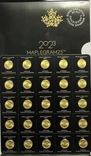 2023 Canadian Maple Leaf Coin 1g Pure 24K Gold 999 Bullion