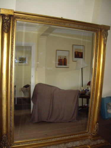 Antique mirror gilt - mirror,