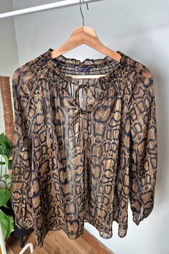 Snake print sheer boho - snake,