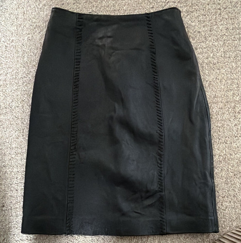 Milan black leather - black, pencil