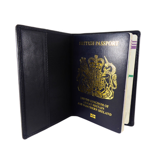 Real leather passport cover - real,