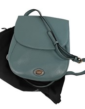 Osprey London Crossbody Leather Bag Floral Lining Teal Adjustable Strap