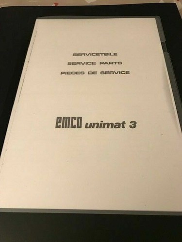 Emco unimat lathe - emco, service