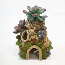Betta Succulent House Aquarium Fish Tank Hideaway Decoration