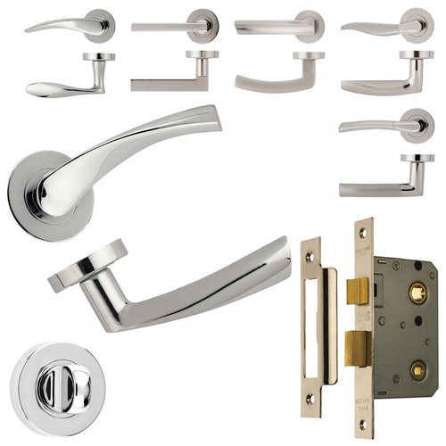 Bathroom door handle - handle, set