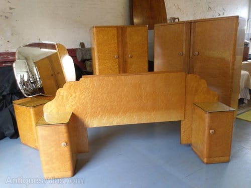 Art deco bedroom suite - ,, rare
