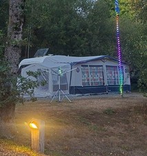 carbon poled Isabella Awning And Annex steel Framed size 1025 with caravan skirt