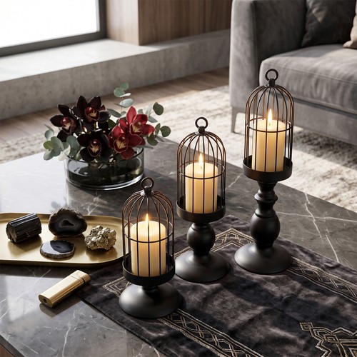 3pcs birdcage candle - 3pcs,