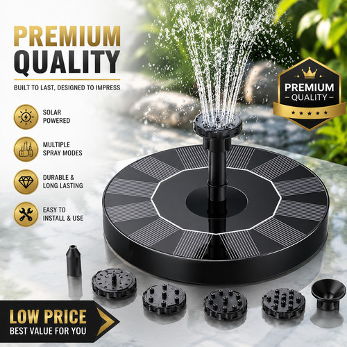 Solar fountain floating pump - fountain,