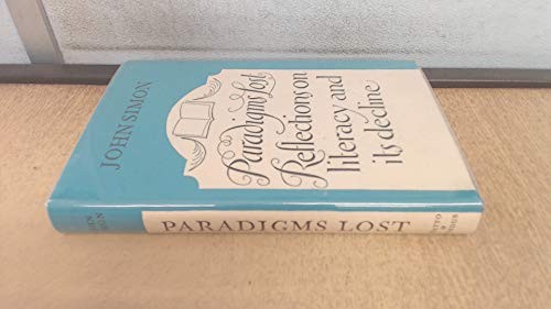 Paradigms lost simon john - lost, simon,