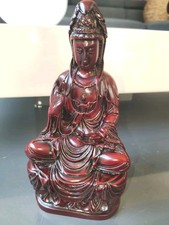 Chinese Buddhist Goddess Guan Yin/Kwan Yin Goddess Compassion Statue. Polystone